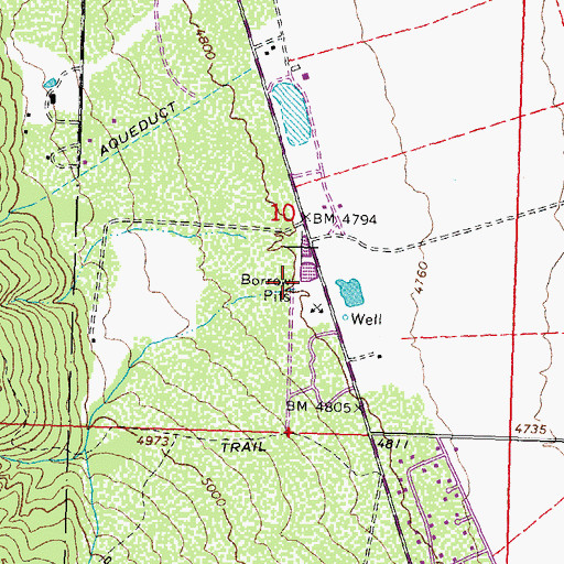 Topographic Map of Stutler Canyon, CA