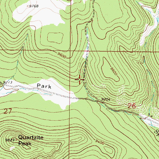 Topographic Map of Spring Creek Tank, NM