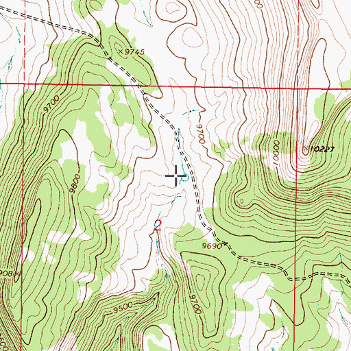 Topographic Map of West Broke Off Tank, NM