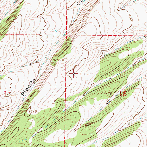 Topographic Map of Porcupine Tank, NM