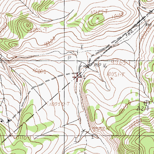 Topographic Map of Spring Tank, NM