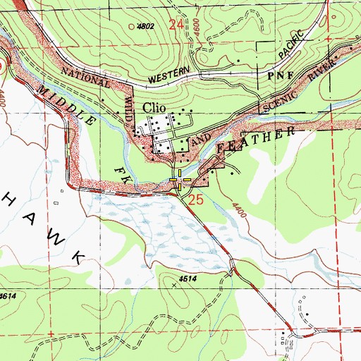 Topographic Map of Sulphur Creek, CA