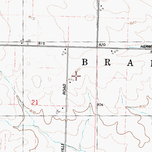 Topographic Map of Miller Airport, IL