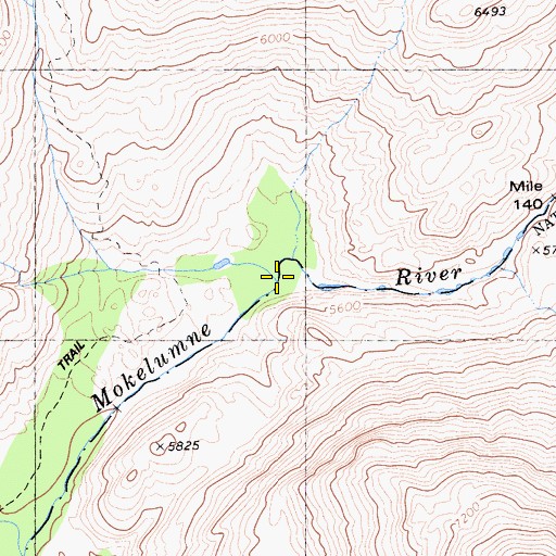 Topographic Map of Summit City Creek, CA