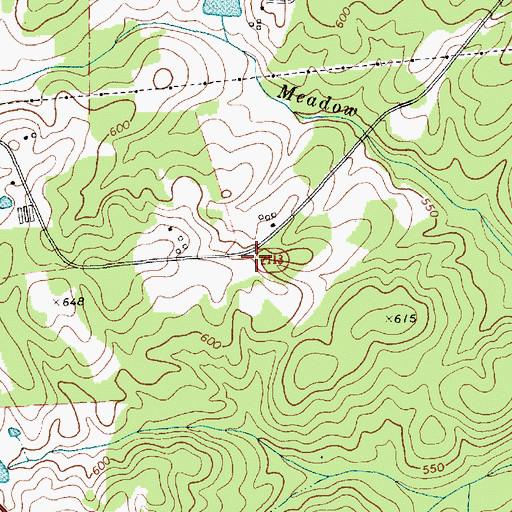 Topographic Map of Brooks Field, NC