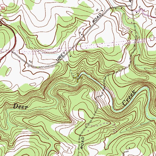 Topographic Map of Falling Rocks Branch, MD