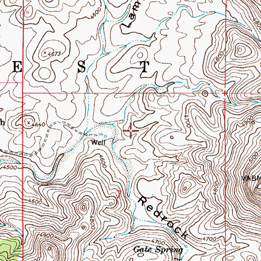 Topographic Map of Redrock Well, AZ