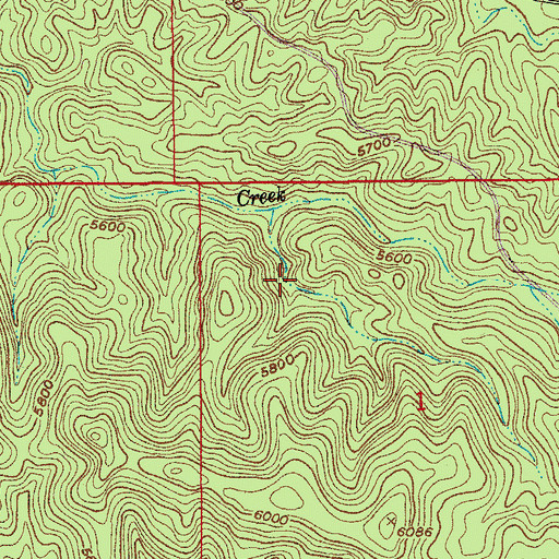 Topographic Map of Concrete Tank, AZ