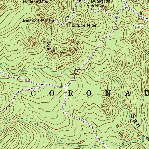 Topographic Map of Duquesne Corral, AZ