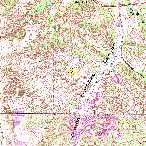 Topographic Map of Mission Viejo Sand Pit, CA