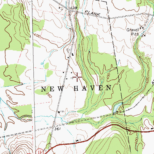 Topographic Map of Clover Set Farm, VT