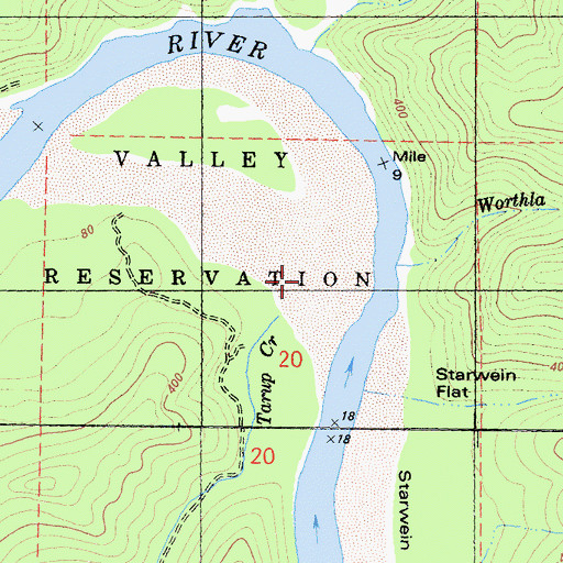Topographic Map of Tarup Creek, CA