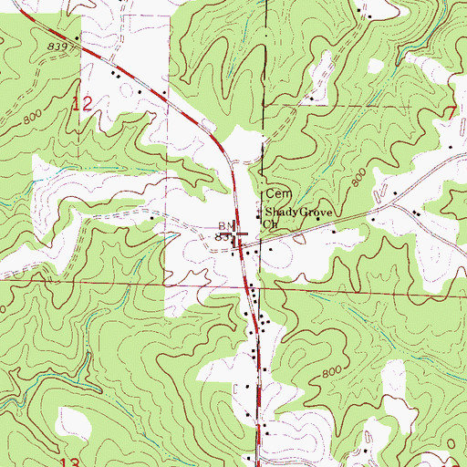 Topographic Map of Welbornville (historical), AL