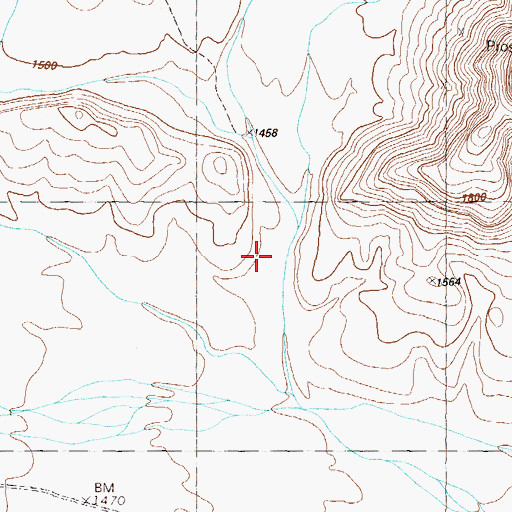 Topographic Map of Cementosa Wash, AZ
