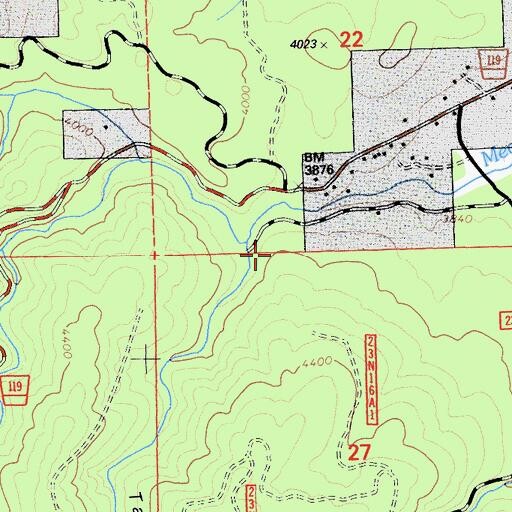 Topographic Map of Taylor Gulch, CA