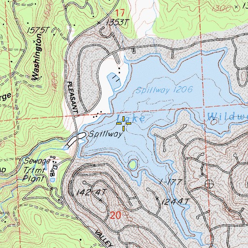 Topographic Map of Negro Creek, CA