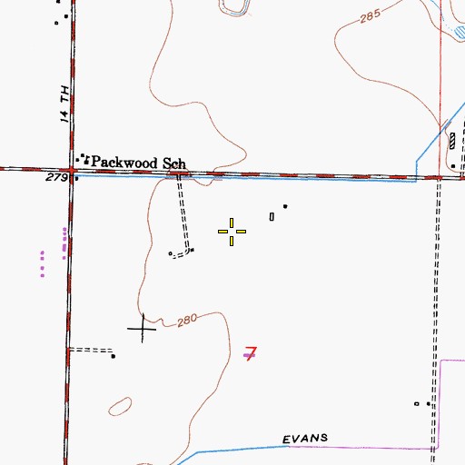 Topographic Map of Koetsier Dairy, CA