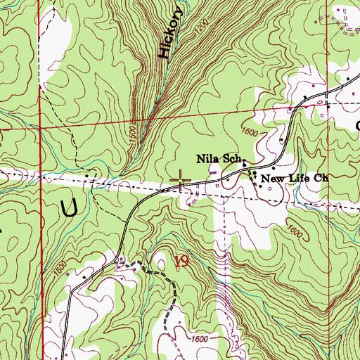 Topographic Map of Crow Mountain Volunteer Fire Department, AL