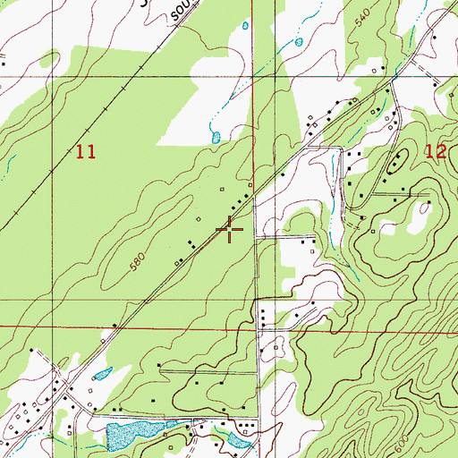 Topographic Map of McAdory Fire and Rescue Station 2, AL