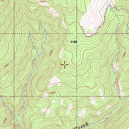 Topographic Map of Titus Ridge Trail, CA