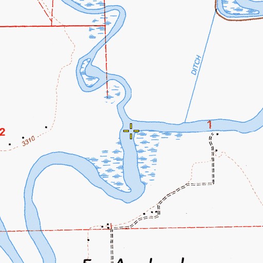 Topographic Map of Tule River, CA