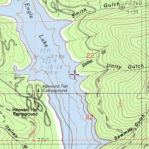 Topographic Map of Unity Gulch, CA