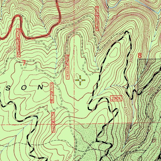 Topographic Map of Watson Ridge, CA