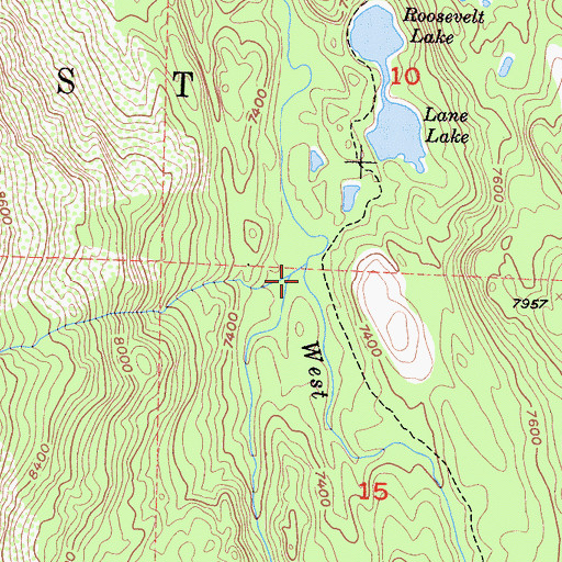 Topographic Map of West Fork West Walker River, CA