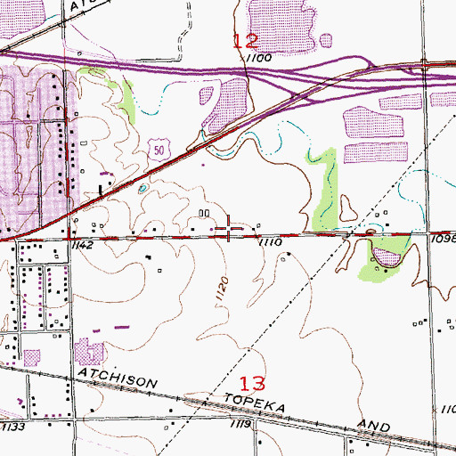 Topographic Map of Church of the New Covenant, KS