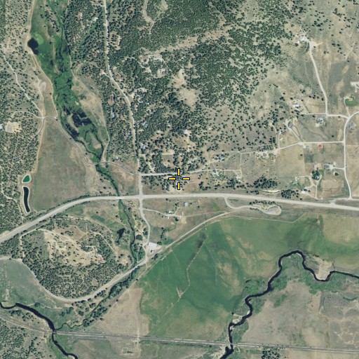 Aerial/Satellite Image of Whispering Pines Cemetery, CA