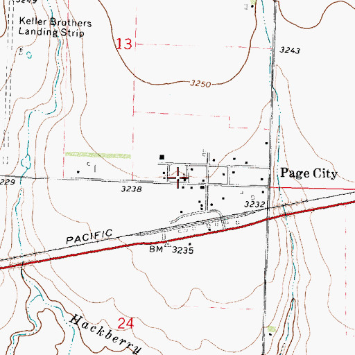 Topographic Map of Bethesda Lutheran Church, KS