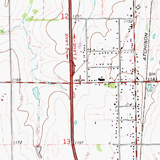 Topographic Map of The Church of Jesus Christ of Latter Day Saints, KS