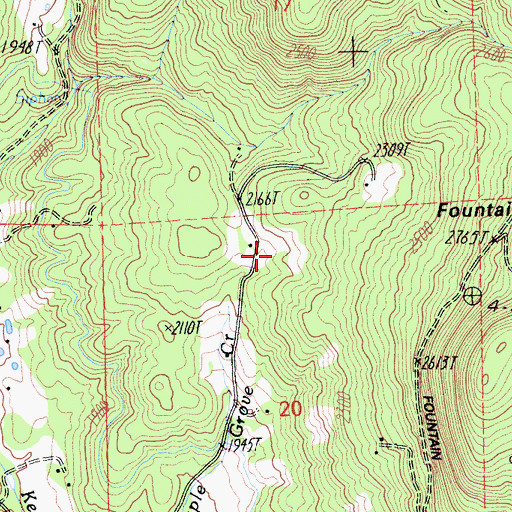 Topographic Map of Williams Ranch, CA