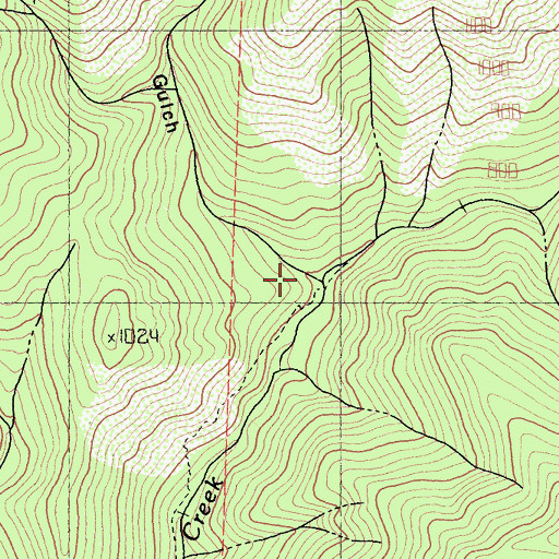 Topographic Map of Willow Gulch, CA