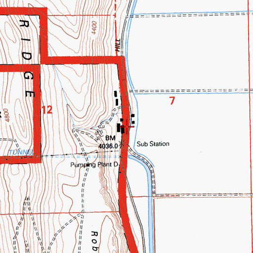 Topographic Map of Winema Farms, CA