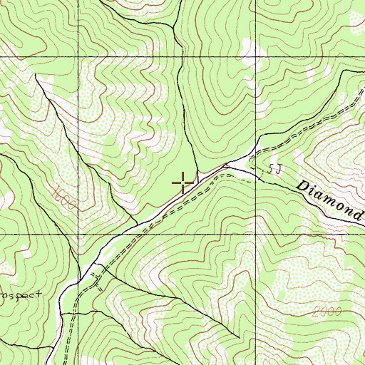 Topographic Map of Wimer Creek, CA