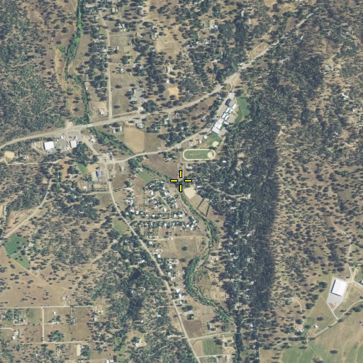 Aerial/Satellite Image of Yank Creek, CA