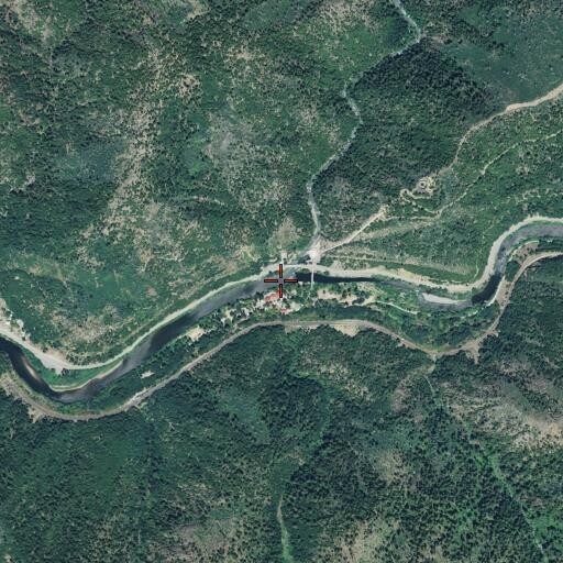 Aerial/Satellite Image of Yellow Creek, CA