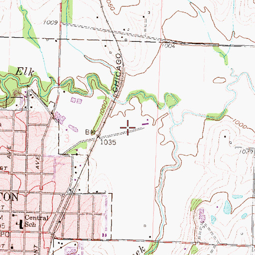 Topographic Map of Holton Wastewater Treatment, KS