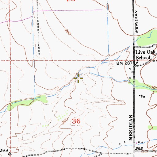 Topographic Map of Zimmershed Creek, CA