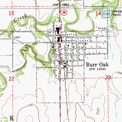 Topographic Map of Midway Co - Operative Association Grain Elevator Number 5, KS