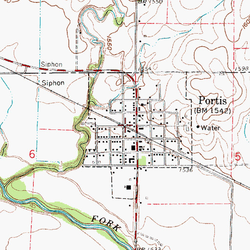 Topographic Map of Midway Co - Operative Association Grain Elevator Number 11, KS