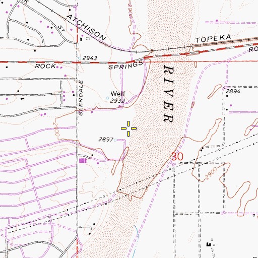 Topographic Map of Antelope Valley, CA