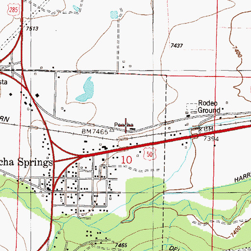 Topographic Map of Chaffee County Emergency Medical Services Station 1, CO