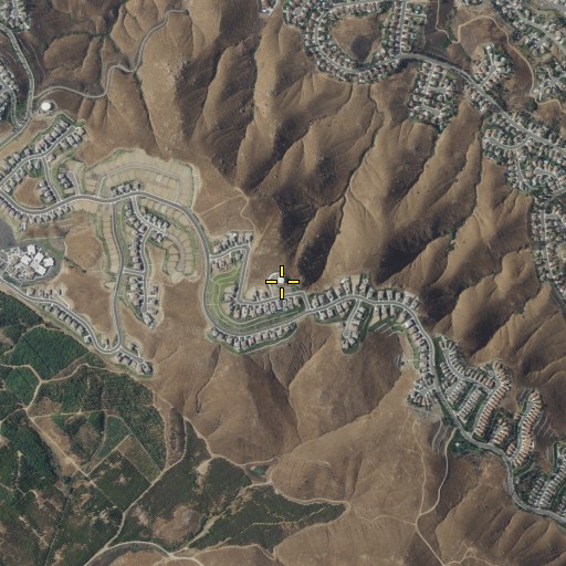 Aerial/Satellite Image of Arlington Mountain, CA