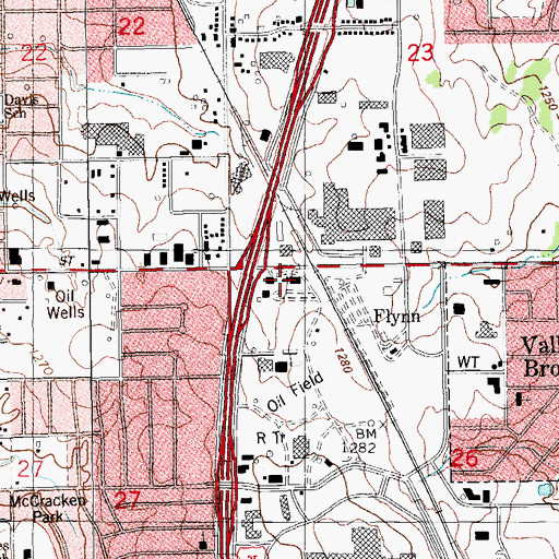 Topographic Map of Trinity Health Transit, OK