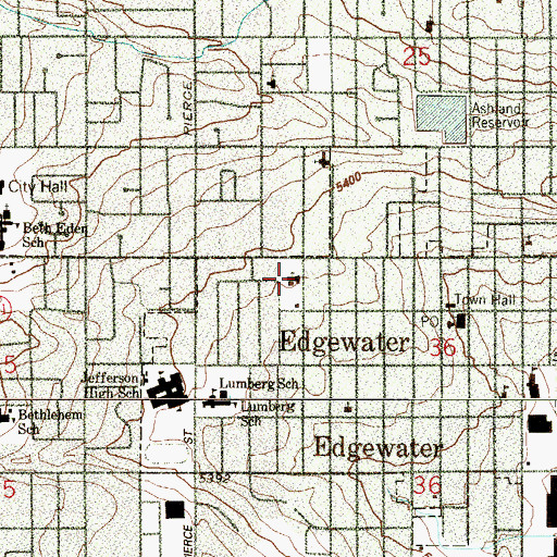 Topographic Map of Vietnamese Central Baptist Church, CO