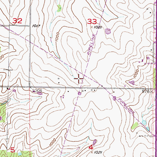 Topographic Map of Johnson County Medical Action Station 93, KS