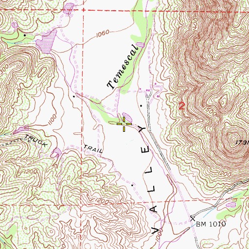 Topographic Map of Bear Creek, CA