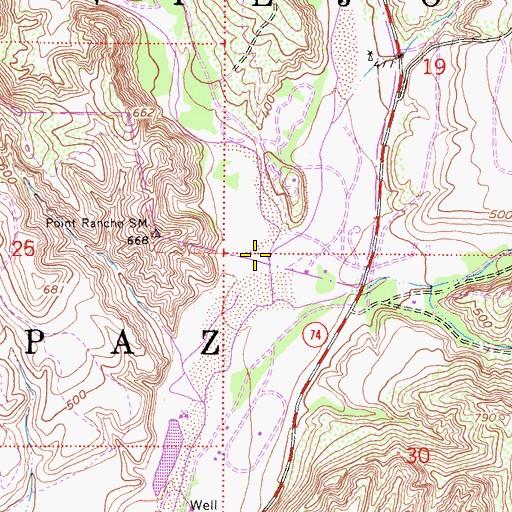 Topographic Map of Bell Canyon, CA